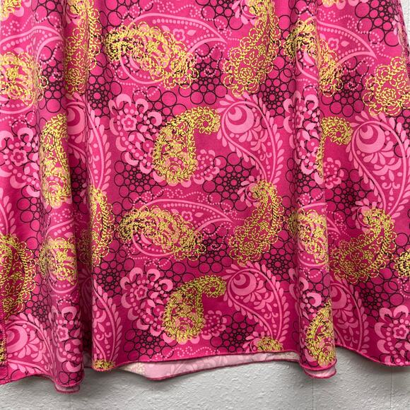 Tranquility High Waist Womens Floral Skirt Medium Barbiecore Fairy Prairie Chic - Picture 3 of 8